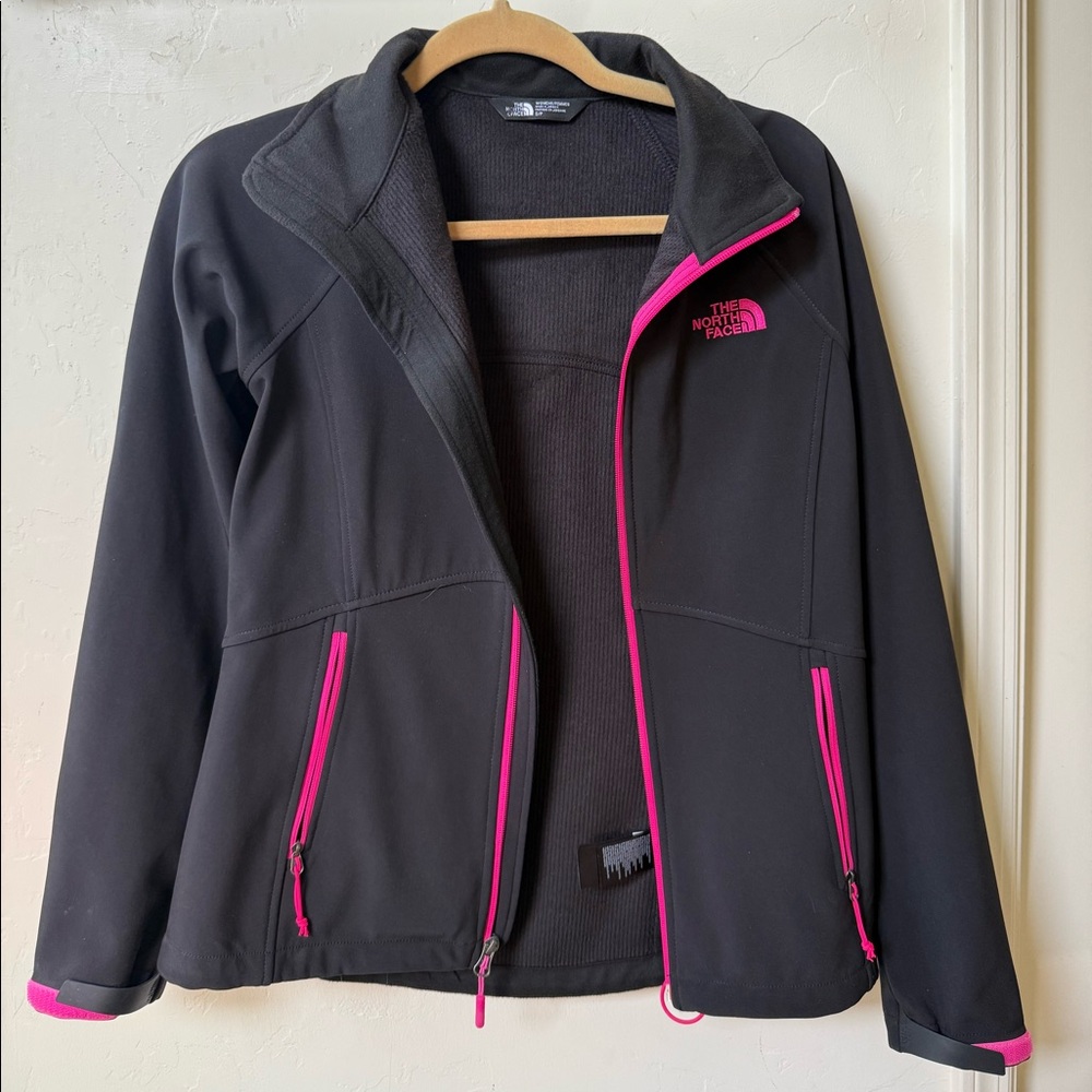 North Face black and pink lightweight jacket - Size Small